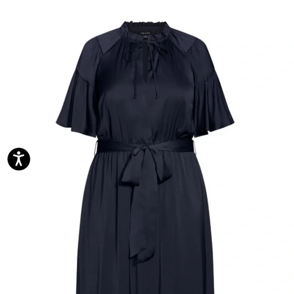 NEW City Chic ruffle midi dress - Picture 3 of 10